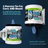TOOLBOX Shop Towels with Big Grip Dispenser Bucket, 200 Sheets (2 Pack)