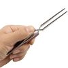 Fiber Grip Tweezers Cross Locking Straight & Titanium Tip Soldering Pick