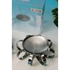 Scroll silver-coloured Candle Holder D10748