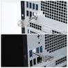 sourcing map 12pcs Port Blocker Locking Type C Port/Dust Metal Blocker with Coded Key,Black