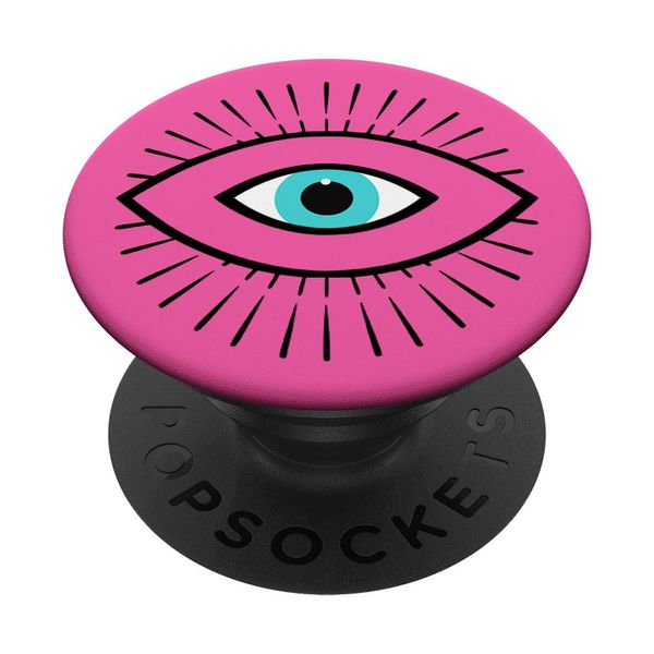 PopSockets Black Evil Eye Pink PopSockets Swappable PopGrip