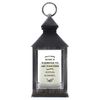 Custom Personalised Antique Scroll Rustic Black Lantern