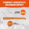 Condor Tool & Knife Replacement Hickory Handle TravelHawk Axe - Solid Wooden Hatchet Handle with a Firm Grip Made from Burnt American Hickory - Head Not Included - 6.7oz
