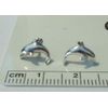 Sterling Silver TINY 8x10mm Dolphin Porpoise Studs Earrings!