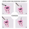 100PCS Lash Glue Holder Rings for Eyelash Extensions, Disposable Volume Lashes Glue Blossom Cups for Lash Extension