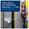 Tork Toilet Paper Roll Wall Mounted Dispenser White T4, Compact, Elevation Range, 557000