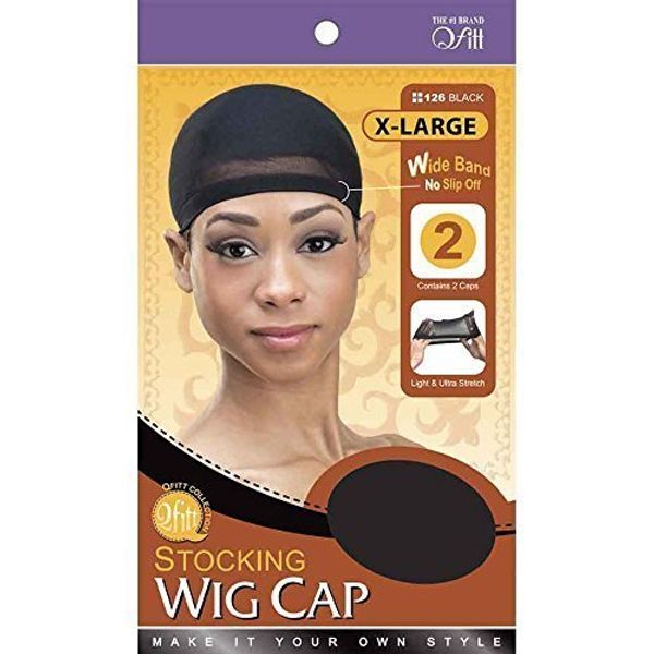 (3 Pack) Qfitt – Stocking Wig Cap XL #126