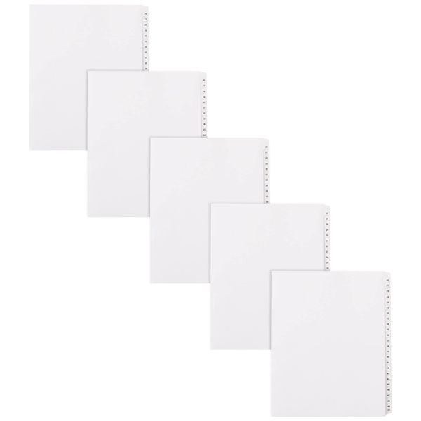 Avery 26-50 Legal Exhibit Dividers for 3 Ring Binders, 25-Tab Sets, Allstate Style, 5 Binder Divider Sets (21702)