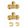 EFIELD 2 PCS 3/4"x3/4"x 1/2“ Push Fit Tee Fittings With 2 Clips
