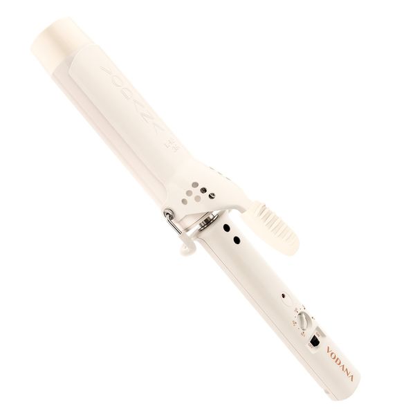 VODANA Glam Wave Curling Iron, Genuine Japanese Plug, Wave Iron, Yoshin Mori Curling Curling, Goddess Hair, Korean Hair, Minimize Damage (1.4 inches (36 mm), Ivory Mood)