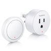 HAPYTHDA Garbage Disposal Wireless Switch Kit, 15A/1500W, Remote Control Outlet, Air Switch Garbage Disposal Button, 500ft RF Range, No Drilling On Sink Top
