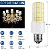 3 Pack 30W LED Corn Light Bulb 5000K Daylight 3750 Lumens Super Bright, E26/E27