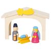 Wooden Christmas Nativity Manger Play Set