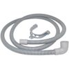 Ufixt Universal Dishwasher Drain Outlet Hose and Hook 2 Meter Length Bent End