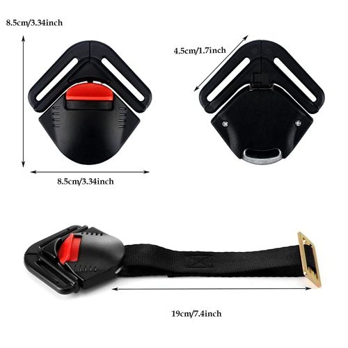 Universal Baby Seat Stroller Pushchair 5PT 5 Point Adjustable Strap Safety Harness Locking Buckle Clip Car Seat Toddler Harness Clip for Pram Buggy Electric Cars Kid Pushchair