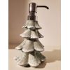 8" Glittery Tree  Ceramic Soap/lotion Dispenser w/Silver pump