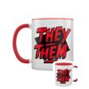 Grindstore They Them Red Inner 2-Tone Mug