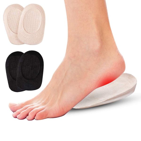 Haofy Heel Cups for Severs Disease, Heel Support Heel Cushion Pads for Plantar Fasciitis Achilles Tendonitis Heel Spur Relief, Heel Gel Inserts for Kids Women Men, 7 mm Shoe Heel Lift Inserts