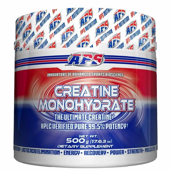 APS Nutrition Creatine Monohydrate 500g - 100 Servings STRENGTH RECOVERY ENERGY