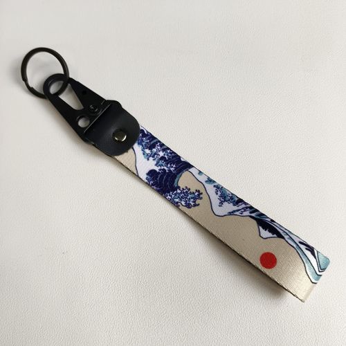 VGQ 2Pcs JDM Motorcycle Keychain - Heavy Duty Wrist Lanyard Keychain for Car, Motorcycle Keys