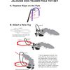 Collapsible Dog Flirt Pole with Three Squeaky Toys - Ultimate Playtime Set