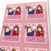 Hinamatsuri Stickers (Rounded 1.6 in (40 mm) C (96 sheets))