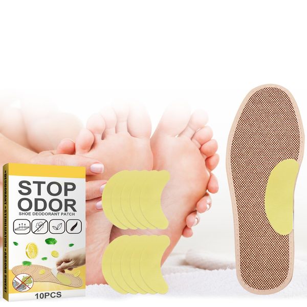 Shoe Deodorant Patches, Shoes Deodorant Sticker, Anti-Foot Odour, Foot Sweat, Athlete's Foot, Fresh Air, Get Rid of Odor, Suitable for Sports Trainers, Smelly Shoes