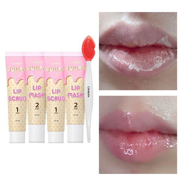 Chakhan Factory lip dead skin removal lip balm lip mask sugar bomb lip pack, 1. sugar bomb lip pack 1 pc + cleaner 1 pc SET