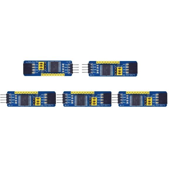 Fasizi 5pcs PCF8574 IO Expansion Board I/O Expander I2C-Bus Evaluation Development Module