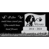 Pet memorial Engraved Marker, headstone Granite gravestone, Newfoundland