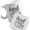 Flox Creative Ceramic Mug and Coaster Set Testing on This one 1332a Right Handed