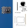 Off The Wall Plates - Black Optical Illusion Decorative Acrylic Electrical Cover - Triple Light Switch