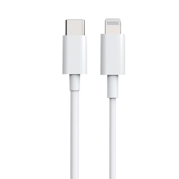 QISI Lightning Charging Cable, Type C, MFI Certified, Lightning Cable, TYPE-C to Lightning Cable, Fast Charging Cable, 6.6 ft (2 m)