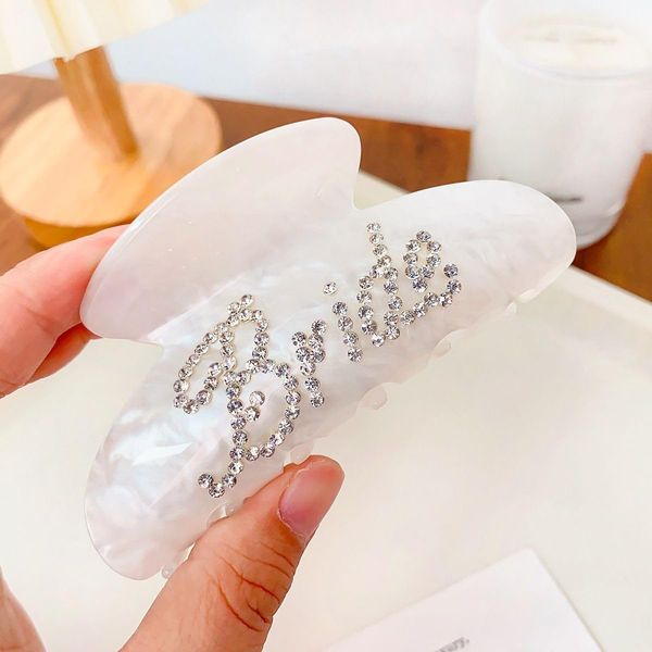 Bride hair claw clamp