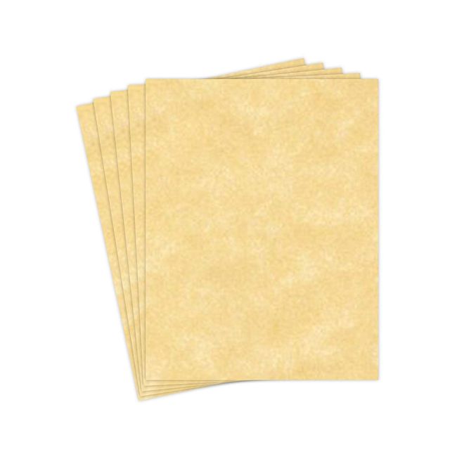 New Champagne Stationery Parchment Paper – Great for Writing, Certificates, Menus and Wedding Invitations | 24Lb Bond Paper | 8.5 x 11” | 50 Sheets/Pack