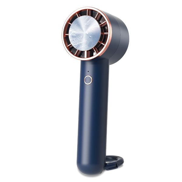 Portable Fan, Desktop Fan, 2023 Model, Touch Cooling, Rapid Cooling, Handy Fan, High Speed Drone Motor, Cooling Plate Included, Powerful Blow, USB Rechargeable, Handheld Fan, 3,200 mAh, Large Capacity, 3 Levels of Air Flow Adjustment, 10 Hours Continuous 