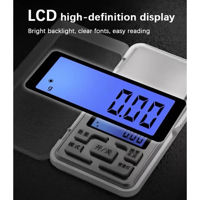 1pc 50kg/10g Digital Luggage Scale Lcd Display Hanging Luggage Scale Silver  Travel Temperature Sensor Electronic Weight Scale - Weighing Scales -  AliExpress