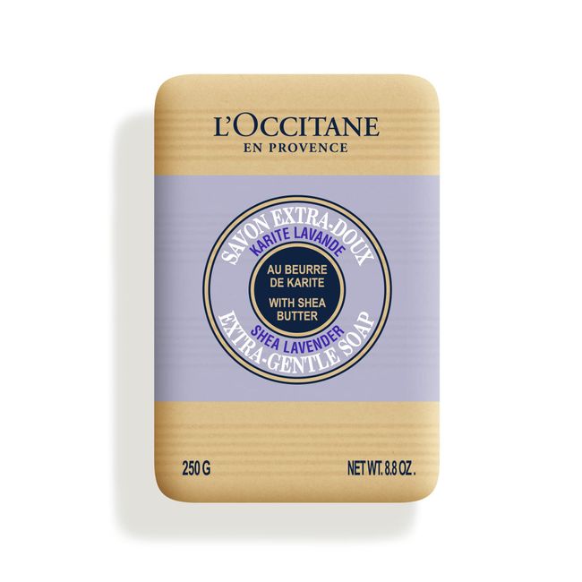 L'Occitane Lavender Extra-Gentle Soap: Vegetable Based, Artisanal, Relaxing Scent, Crafted With Lavender From Provence, Gently Cleanse, Vegan