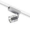 Litecraft Track Light Spotlight Head MR16 Adjustable Hexagonal Fitting - Silver