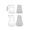 Burda Style Sewing Pattern B6142 Misses' Skirt