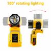 12V MAX Li-ion Battery for Flashlight Work Light or DeWalt, Battery Powered Flashlight Spotlight LED Work Light