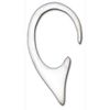 Chic-Net Piercing Expander White Claw 1.6 mm Crystal Dangle Stud Earrings