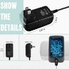 SLLEA AC-DC Adapter Charger Replacement for Sakar CD/CDG Karaoke Machine Power Supply