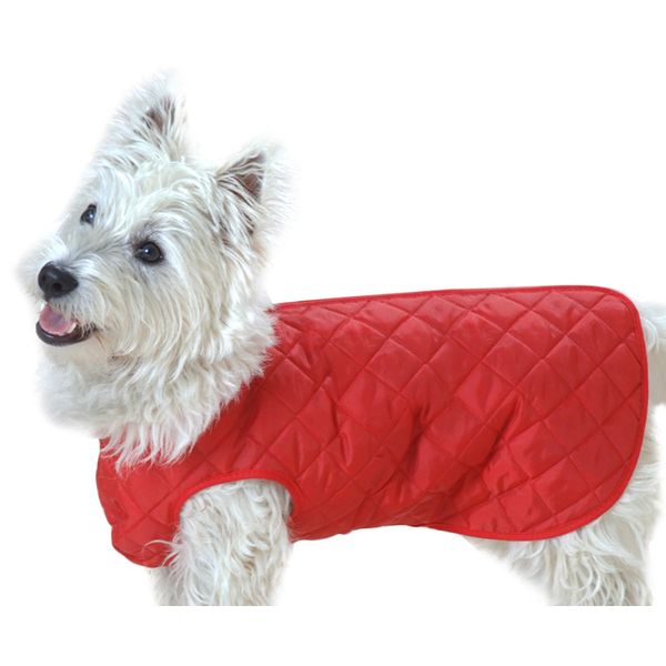 Cosipet Quilted Step in Suit, 12-inch/ 30 cm, Red
