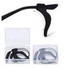Exquisite Small Q Eyeglasses Sports Strap Eyeglasses Pull Back Slip Suit Adjustable Unisex Black