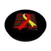 Support Squad Autoimmune Hepatitis Awareness Ribbon Fighter PopSockets Swappable PopGrip