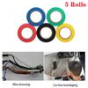 Electrical Wire Tape Assorted Colors Flame Retardant 5 Pack Set General Purpose