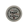 11" Round Wall Clock Quartz Movement Coffee Theme Ivory Plastic
