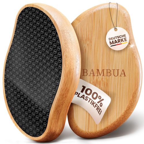 BAMBUA Callus Remover - [100% Anti-Callus Effect] Callus Removal Foot - For Foot Care for Beautiful Feet - Effective Nano Glass - Professional Pedicure - Premium Callus File (Black)
