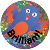 School Stickers Sparkly Bird Praise Stickers